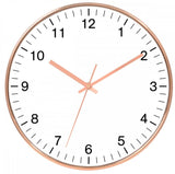 Relógio de Parede Branco e Rose Gold 30cm - Ela Decora