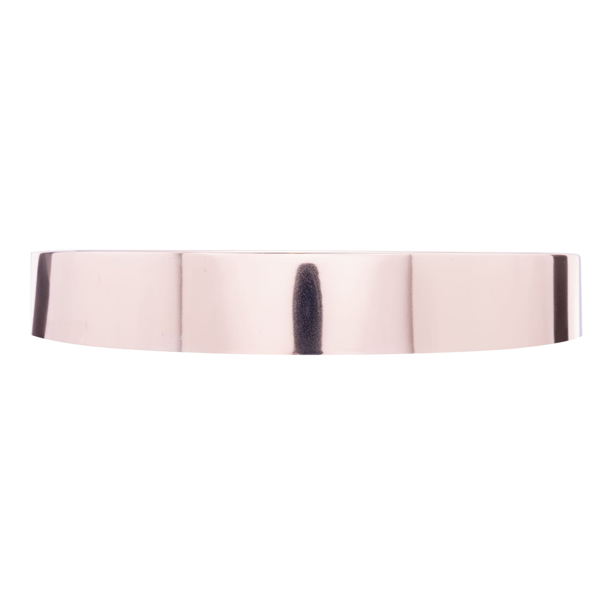 Relógio de Parede em Plástico Quartz Branco com Rose Gold 30,5cm - Ela Decora