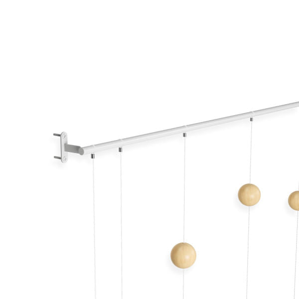Relógio de Parede Hangtime Madeira Branco 64 cm - Ela Decora