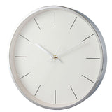 Relógio de Parede Minim de Metal 30cm Cromado Design Moderno - Ela Decora