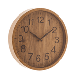 Relógio de Parede Wood Estilo Madeira Bambu 25,4cm - Ela Decora