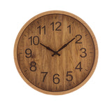 Relógio de Parede Wood Estilo Madeira Bambu 30cm - Ela Decora