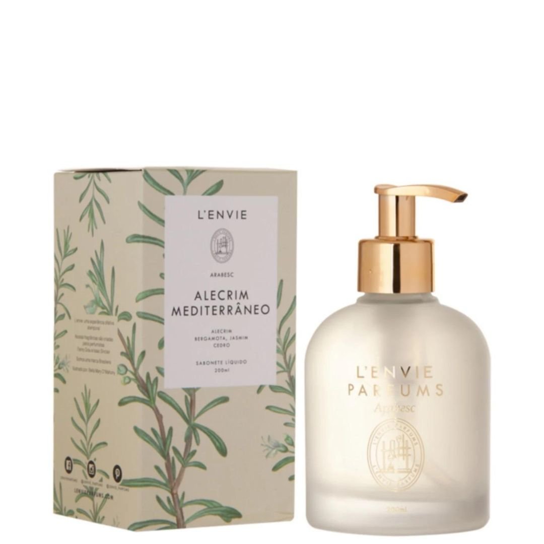 Sabonete Liquido Alecrim Mediterrâneo Arabesc 200ml L'envie - Ela Decora