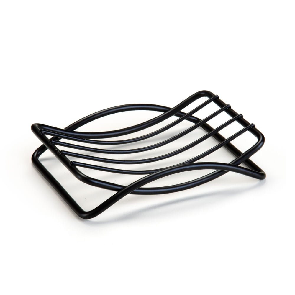 Saboneteira Black Aramada Aço Carbono Preto - Ela Decora