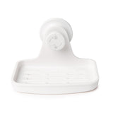 Saboneteira com Ventosa Branco - Ela Decora