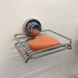 Saboneteira Com Ventosa Ultra Resistente Cromada - Ela Decora