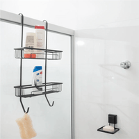 Saboneteira de Parede com Ventosa 12 cm Preto Fosco Fácil Instalação - Ela Decora