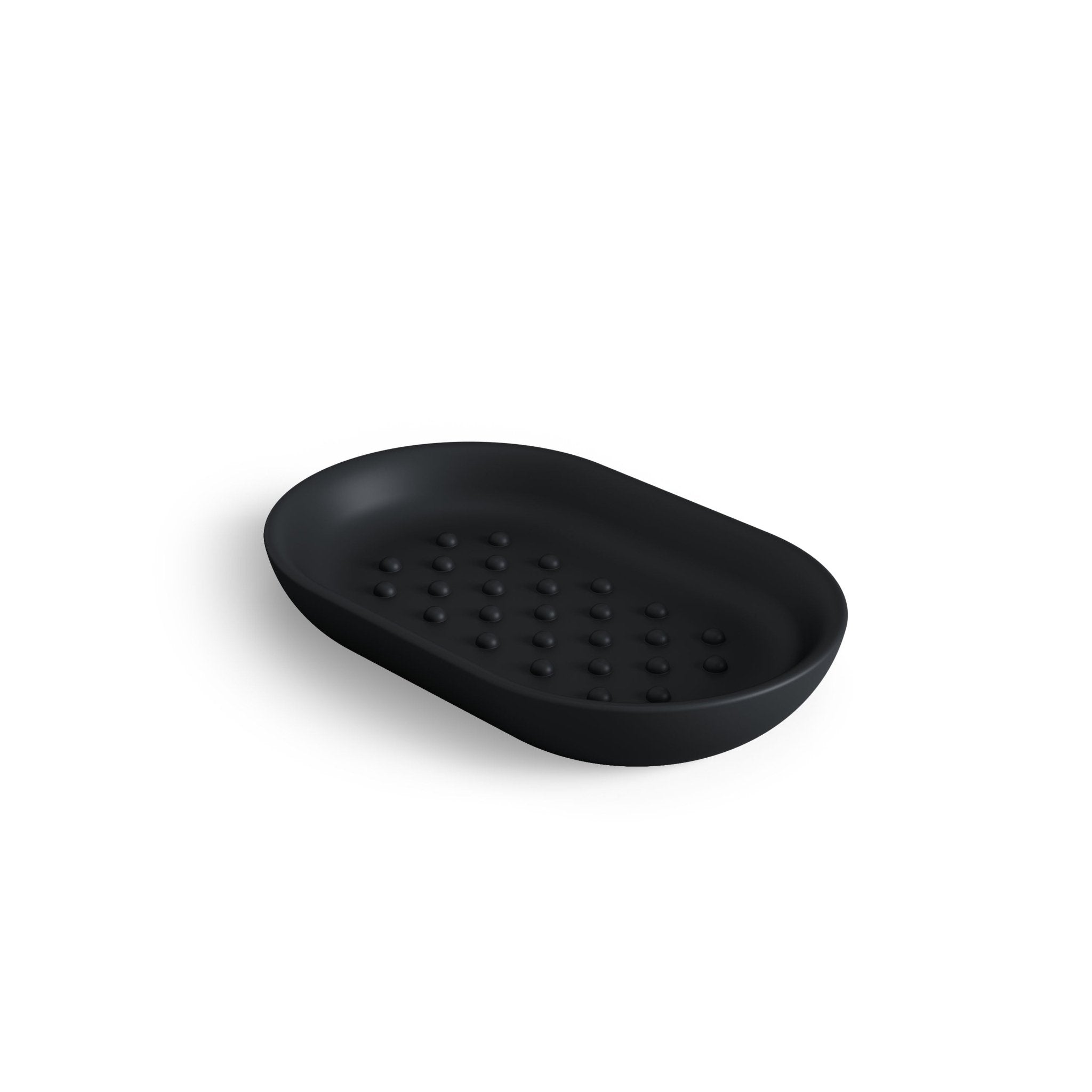 Saboneteira Oval Junip Preto - Ela Decora