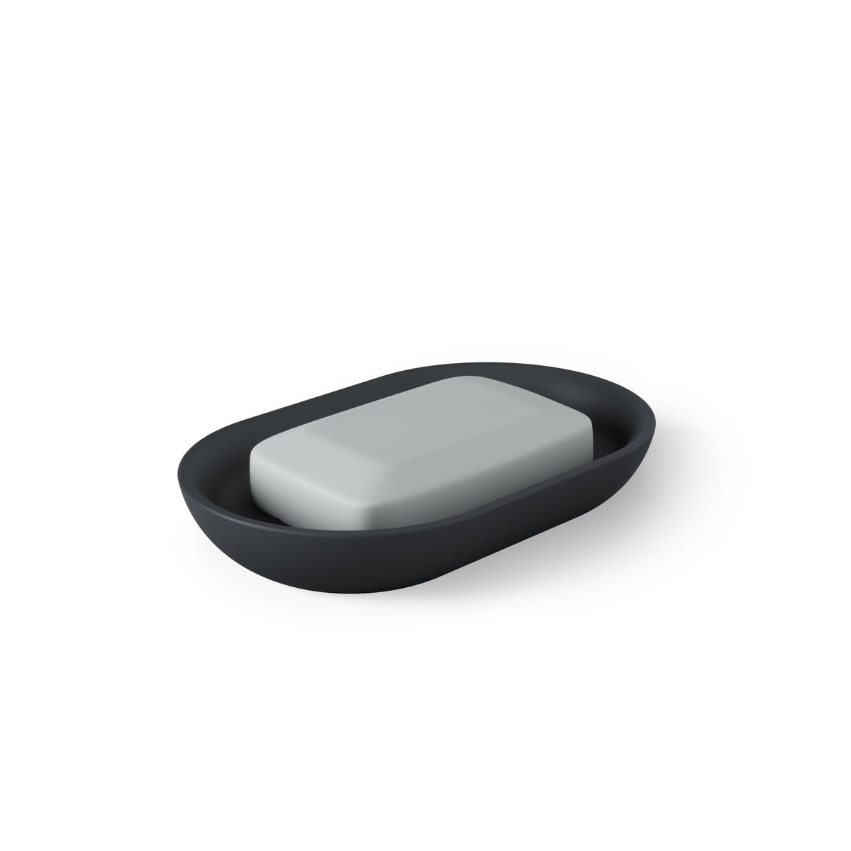 Saboneteira Oval Junip Preto - Ela Decora