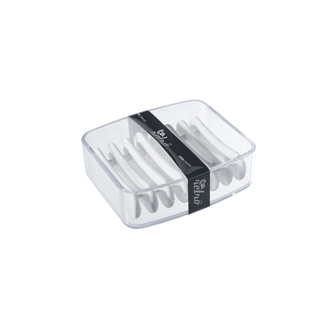 Saboneteira para Banheiro Splash Cristal 9,2cm - Ela Decora