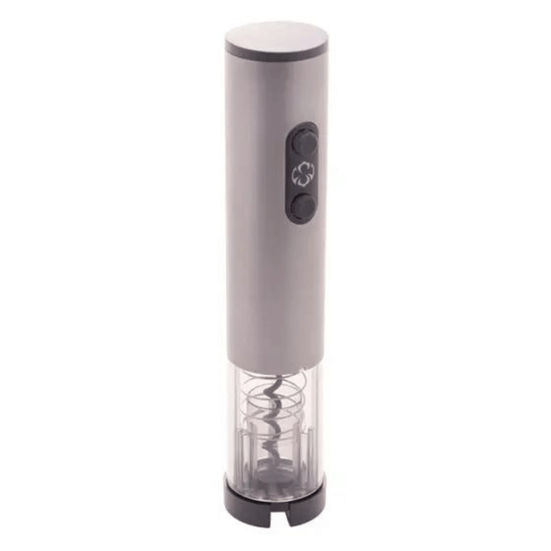 Saca Rolhas Elétrico Aço Inox com Entrada USB - Ela Decora