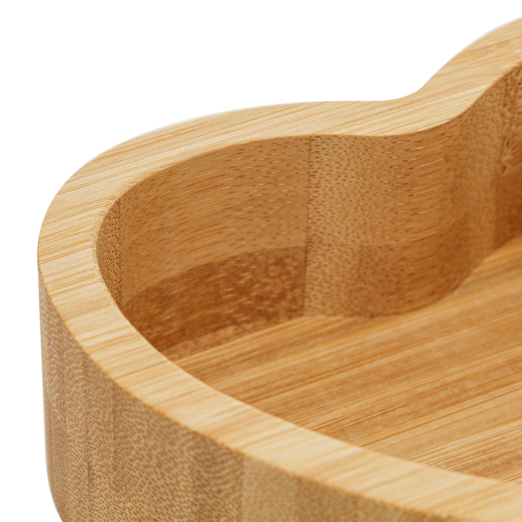 Saleiro Coração com Tampa em Bambu 12cm - Ela Decora