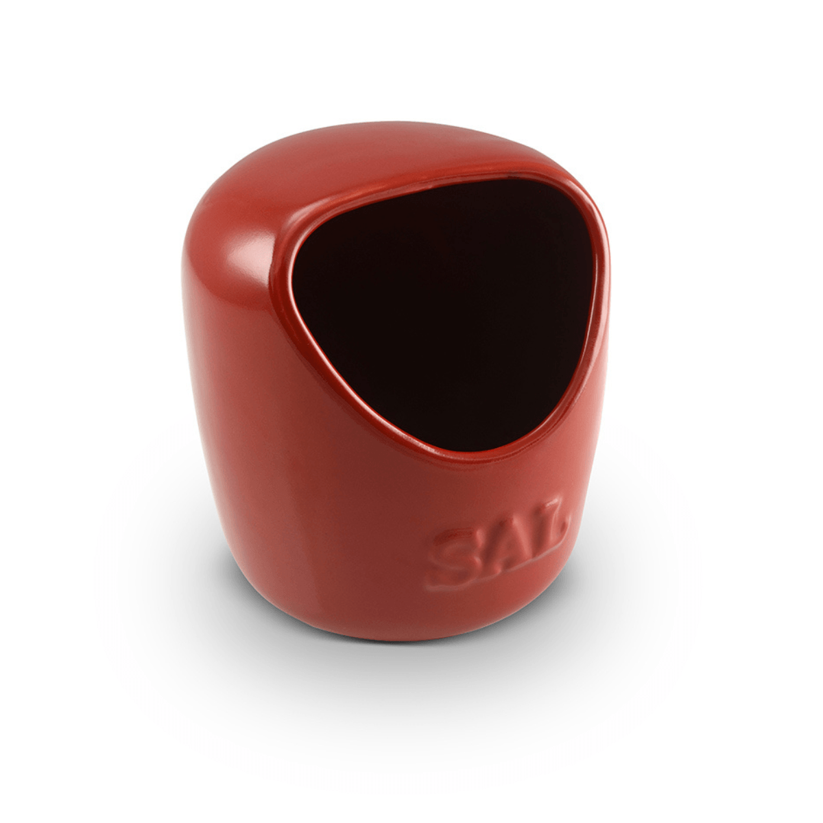 Saleiro em Cerâmica Vermelho - Ela Decora