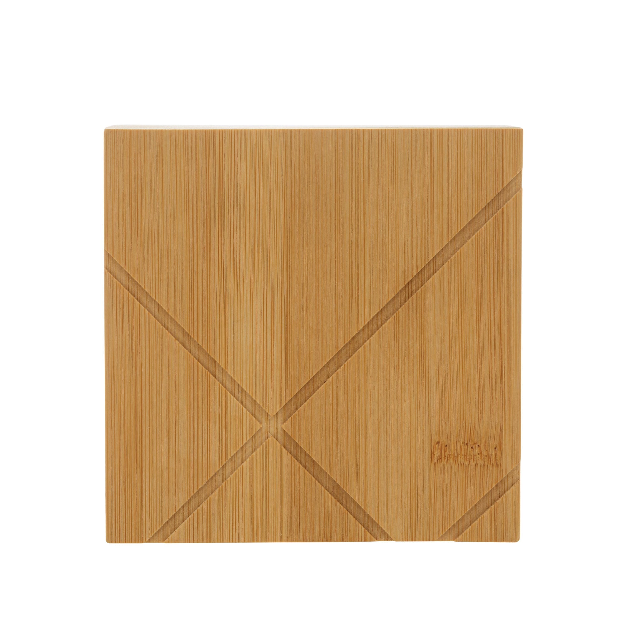 Saleiro Quadrado com Tampa em Bambu 13cm - Ela Decora