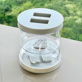 Pote de Armazenamento com Separador de Liquido Cinza 800ML