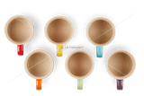 Set De 6 Canecas Espresso Cerâmica Gift Collection Le Creuset - 100 ml - Ela Decora