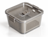 Pote Hermético Slim Multiuso Cinza 1,3 Litros