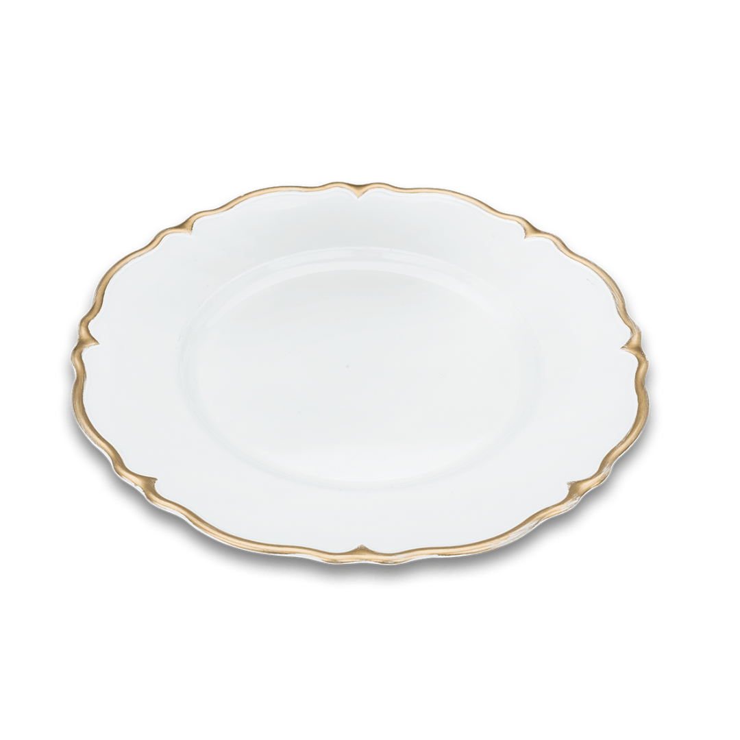 Sousplat Classique Branco e Dourado - Ela Decora