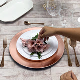 Sousplat de Plástico Opala Rose Gold 33cm - Ela Decora