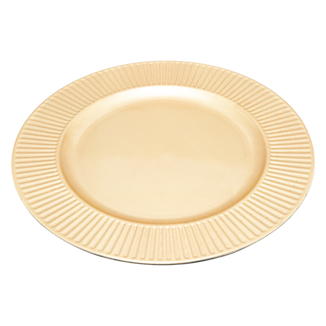 Soulpast dourado com textura em relevo na borda