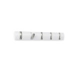 Suporte Cabideiro de Parede Flip 5 Ganchos Branco - Ela Decora