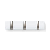 Suporte Cabideiro de Parede Flipe 3 Ganchos Branco - Ela Decora