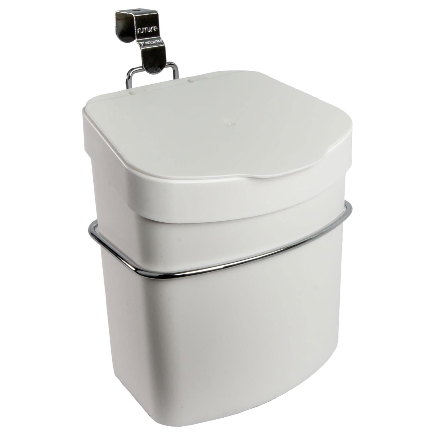 Suporte com Lixeira Plástica 2,5L para Porta de Armário - Ela Decora