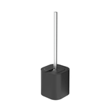 Suporte Escova Sanitária Dual Preto 38cm - Ela Decora