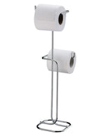 Suporte para Papel Higiênico de Chão 2 Rolos Cromado