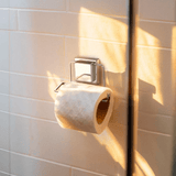 Suporte Para Rolo Papel Higiênico Com Ventosa Fixa Cromado - Ela Decora