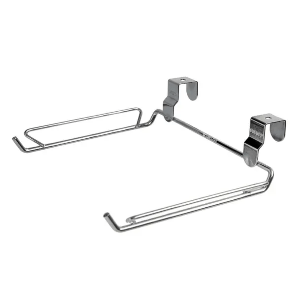 Suporte Para Sacola Plástica P/ Porta de Armário Cromado - Ela Decora