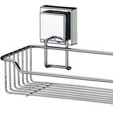 Suporte para Shampoo Aço Inox com Fixação por Ventosas - Ela Decora
