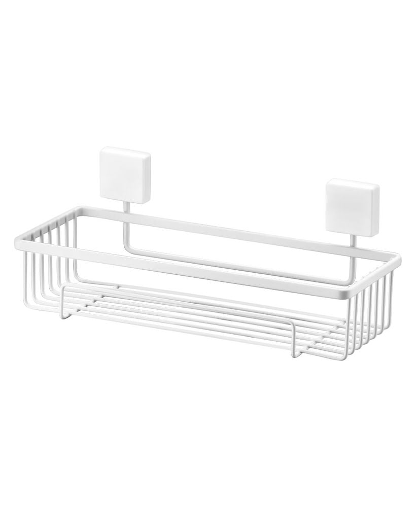 Suporte para Shampoo com Fixação Parafuso 28cm x 11 cm x 11cm Branco - Ela Decora
