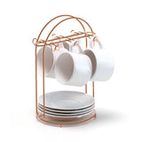 Suporte Para Xicara De Cha Rose Gold - Ela Decora