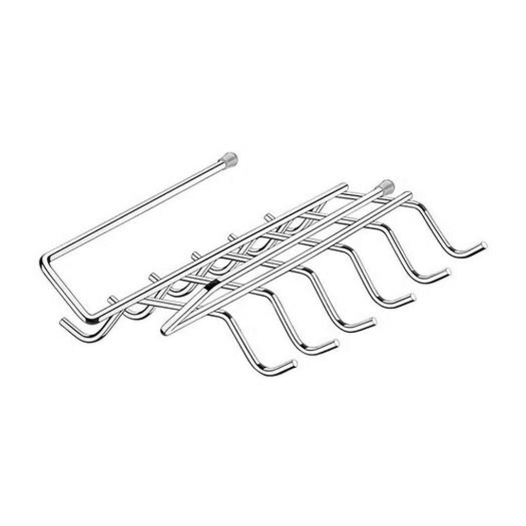 Suporte para Xícaras de Encaixar no Armário Cromado - Ela Decora