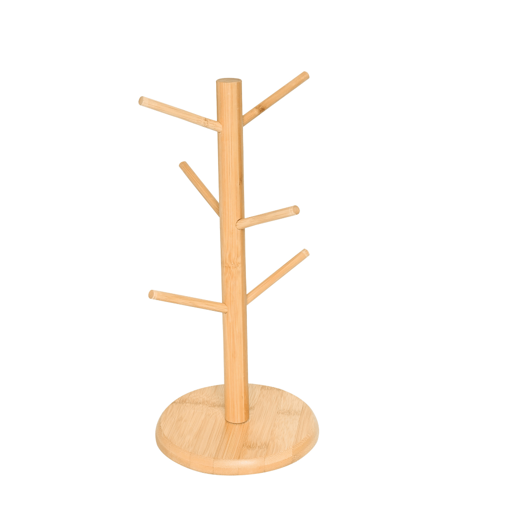 Suporte para Xícaras em Bambu Ecokitchen 35cm - Ela Decora