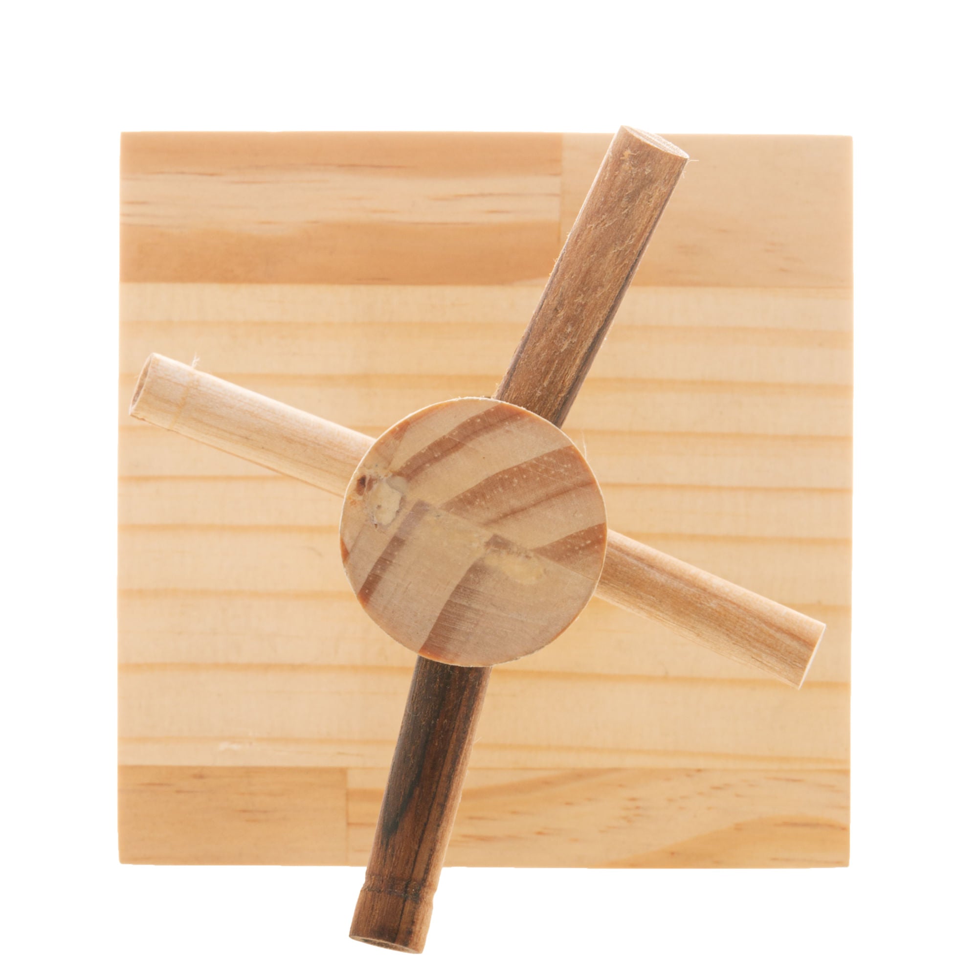 Suporte para Xicaras em Madeira Pinus com 4 Canecas 20cm - Ela Decora