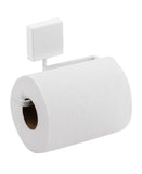 Suporte Porta Papel Higienico com Fixação Parafuso 12,5cm x 8 cm x 6 cm Branco Fosco - Ela Decora