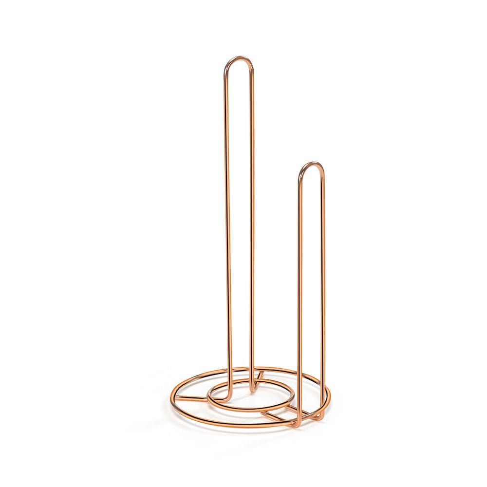 Suporte Porta Rolo de Papel Toalha de Mesa Rose Gold - Ela Decora