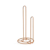 Suporte Porta Rolo de Papel Toalha de Mesa Rose Gold - Ela Decora