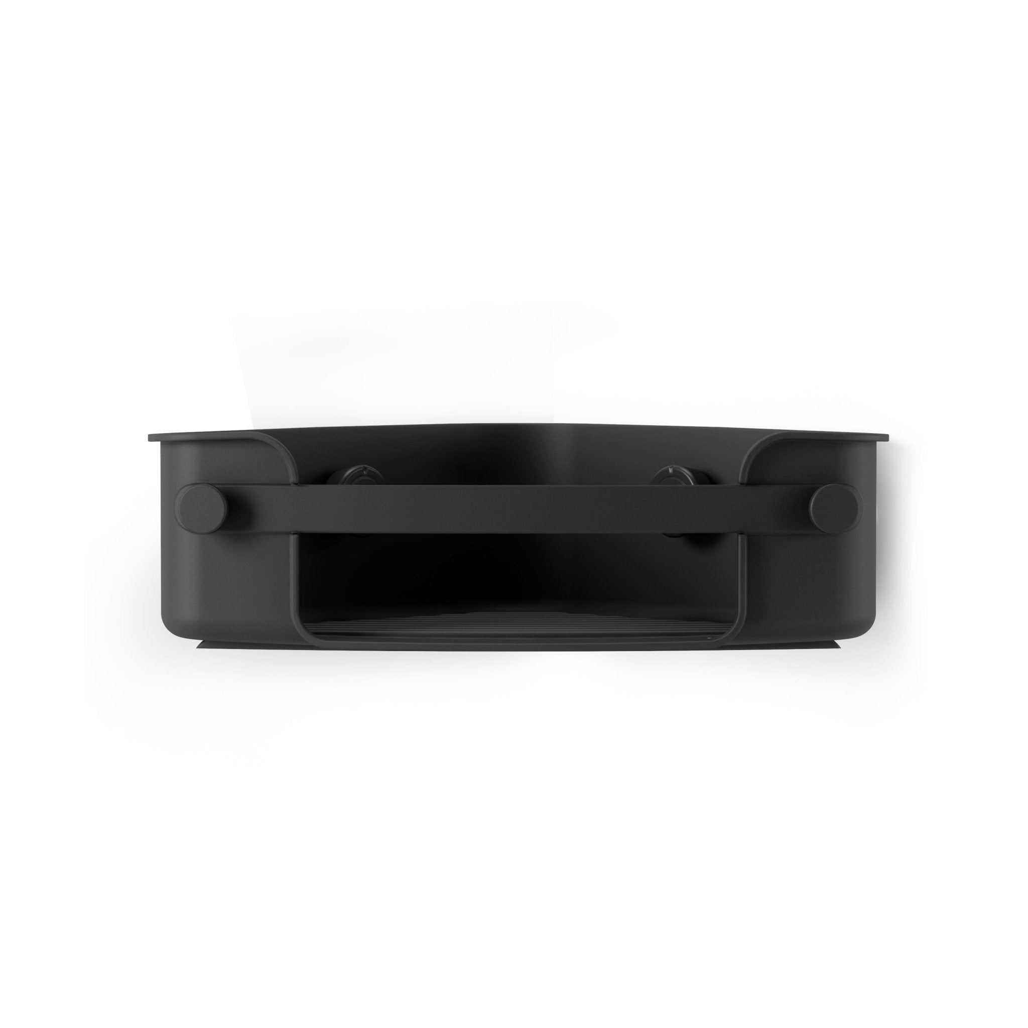 Suporte Porta Shampoo Cantoneira com Ventosa Preto - Ela Decora