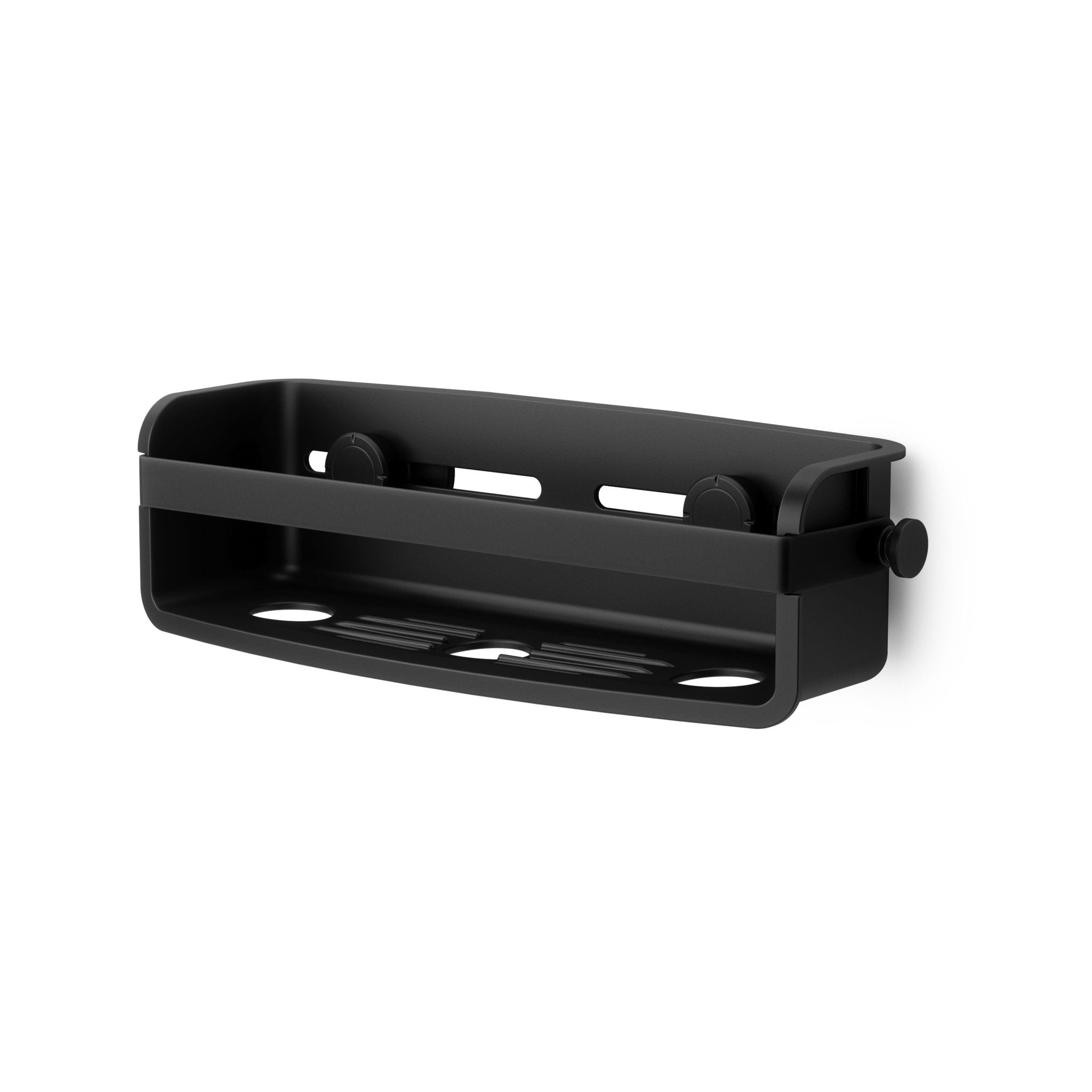 Suporte Porta Shampoo com Ventosa Preto - Ela Decora