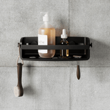 Suporte Porta Shampoo com Ventosa Preto - Ela Decora