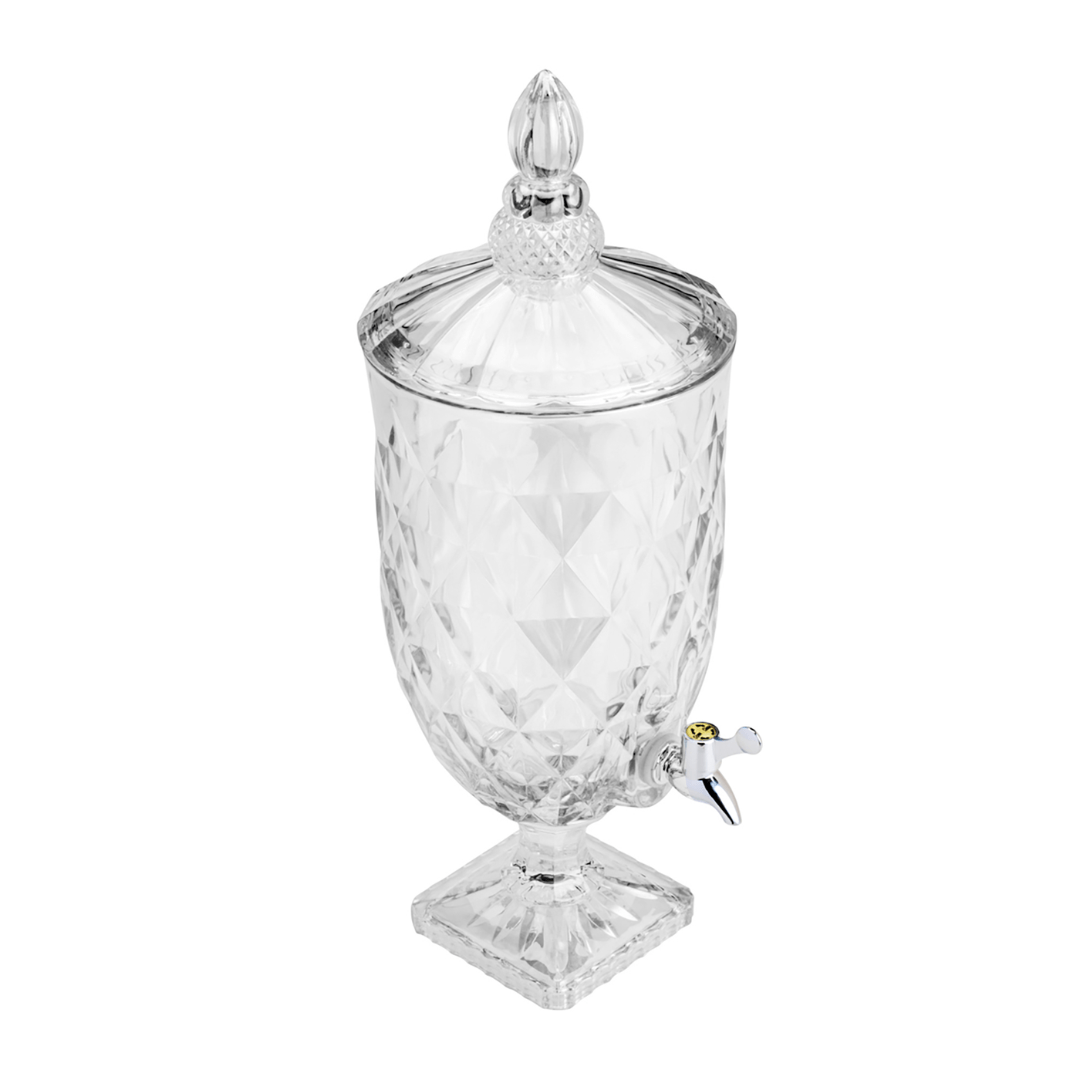 Suqueira de Cristal Diamond 4,7 Litros - Ela Decora