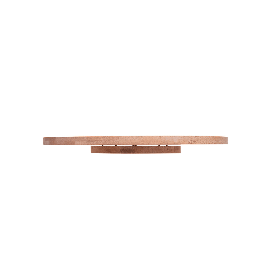 Tábua Giratória Redonda de Bambu 30cm - Ela Decora
