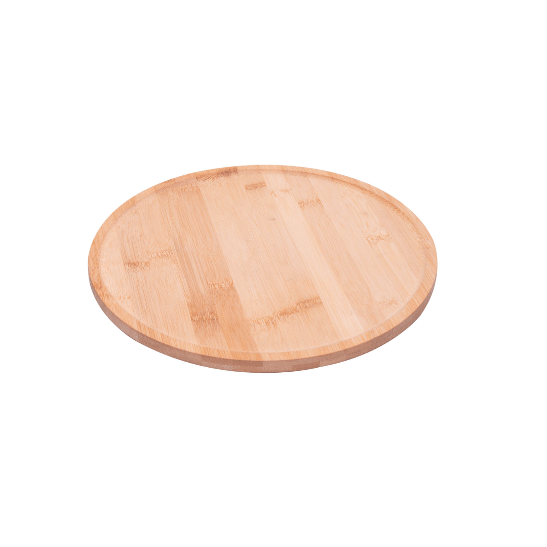 Tábua Giratória Redonda de Bambu 30cm - Ela Decora
