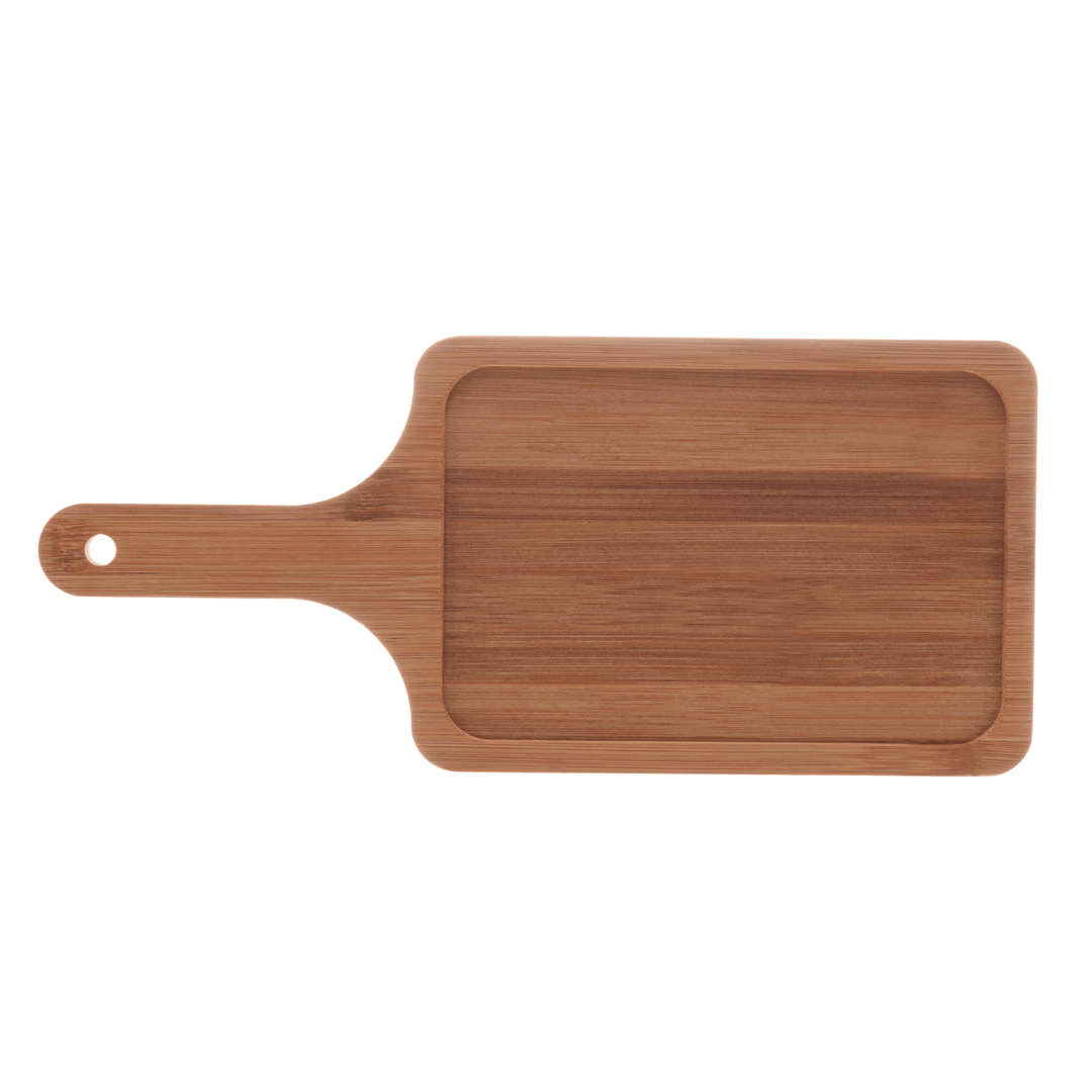 Tábua Para Servir em Bambu com Cabo 50cm x 15cm - Ela Decora