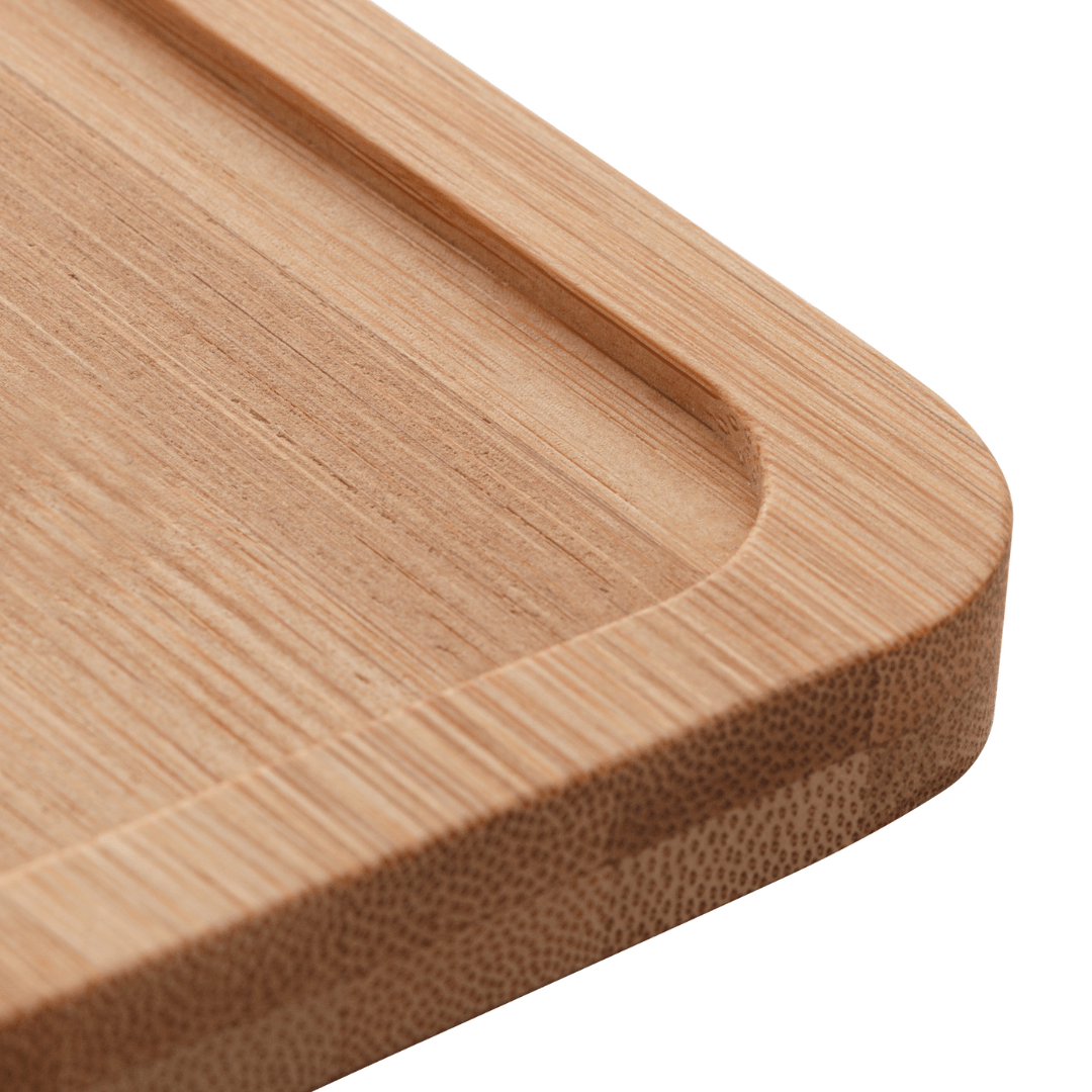 Tábua Para Servir em Bambu com Cabo 50cm x 15cm - Ela Decora