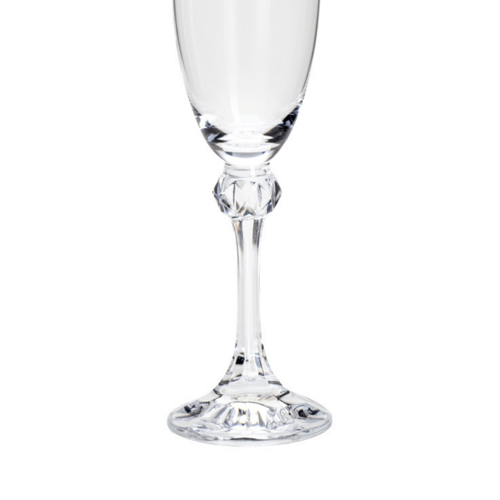 Taça Cristal Ecológico Para Champagne Elisa 220ml - Ela Decora