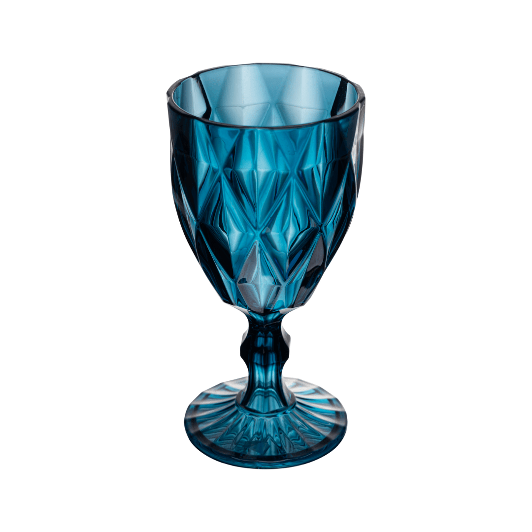 Taça de Acrilico Diamond Azul 330ml - Ela Decora